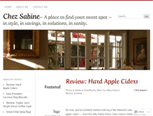 Tablet Screenshot of chezsabine.com